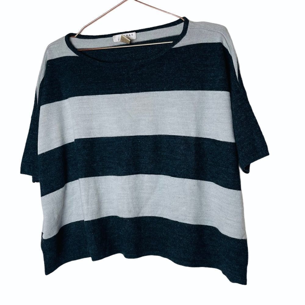 EUC Kenar Striped Acrylic Sweater Top Medium